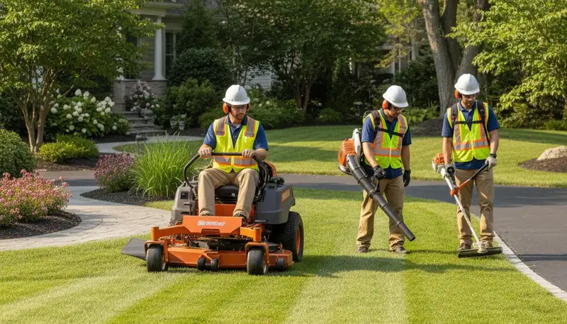 Tree service crew in Redmond, WA providing professional tree removal and care for residential properties