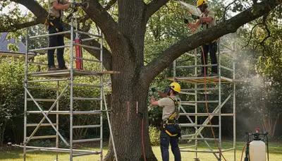 Tree disease treatment service in Redmond, WA for fungal infections and root rot