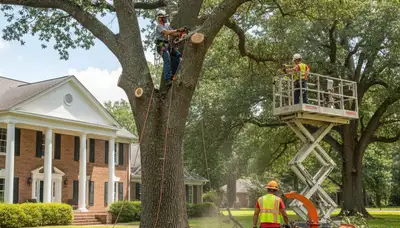 Tree service crew in Redmond, WA providing professional tree removal and pruning services